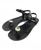 CHANELシャネル）の古着「トングサンダル」｜ブラック