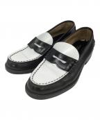 HARUTA×B:MING LIFE STORE by BEAMSハルタ×ビーミングライフストア バイ ビームス）の古着「別注コインローファー」｜ホワイト×ブラック