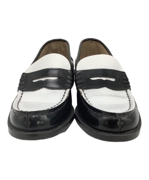 HARUTA（ハルタ）HARUTA (ハルタ) B:MING LIFE STORE by BEAMS (ビーミングライフストア バイ ビームス) 別注コインローファー ホワイト×ブラック サイズ:25の古着・服飾アイテム