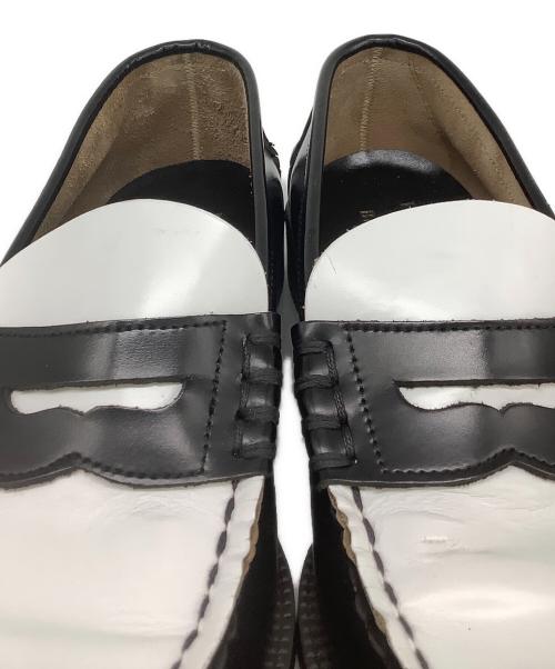 HARUTA（ハルタ）HARUTA (ハルタ) B:MING LIFE STORE by BEAMS (ビーミングライフストア バイ ビームス) 別注コインローファー ホワイト×ブラック サイズ:25の古着・服飾アイテム