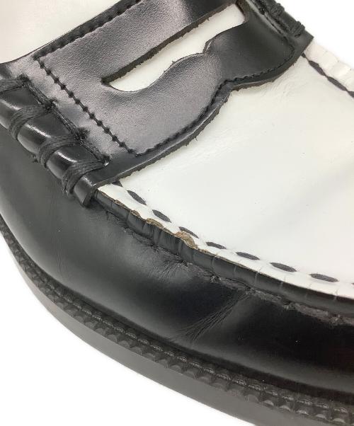 HARUTA（ハルタ）HARUTA (ハルタ) B:MING LIFE STORE by BEAMS (ビーミングライフストア バイ ビームス) 別注コインローファー ホワイト×ブラック サイズ:25の古着・服飾アイテム