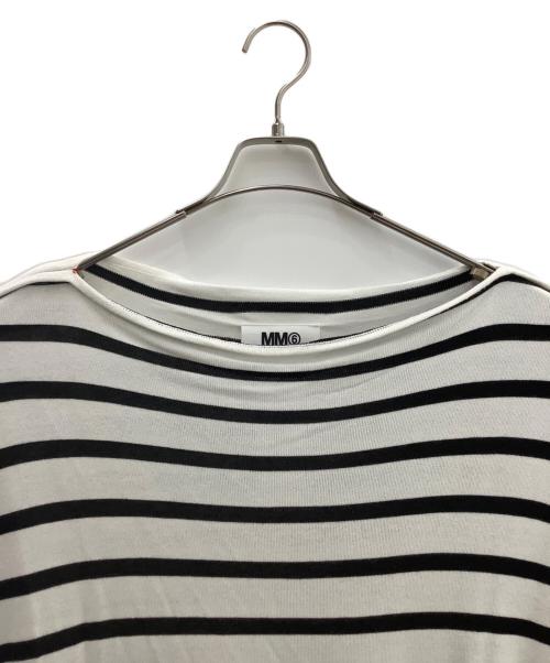 Maison Margiela（メゾンマルジェラ）Maison Margiela (メゾンマルジェラ) ボーダーワンピース ホワイト×ブラック サイズ:Ｓの古着・服飾アイテム