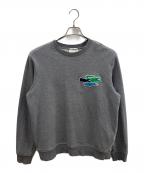 LACOSTEラコステ）の古着「マルチクロックエンブレムオーガニックコットンスウェットシャツ」｜グレー