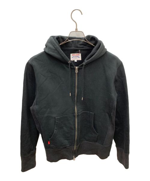 BIG JOHN（ビッグジョン）BIG JOHN (ビッグジョン) ジップパーカー ブラック サイズ:XLの古着・服飾アイテム