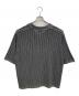Coohem (コーヘン) COTTON STRIPE KNIT SHIRT ブラック×ホワイト サイズ:L：6000円