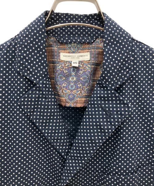 Engineered Garments（エンジニアドガーメンツ）Engineered Garments (エンジニアドガーメンツ) ドット柄ジャケット ネイビー×ホワイト サイズ:XSの古着・服飾アイテム