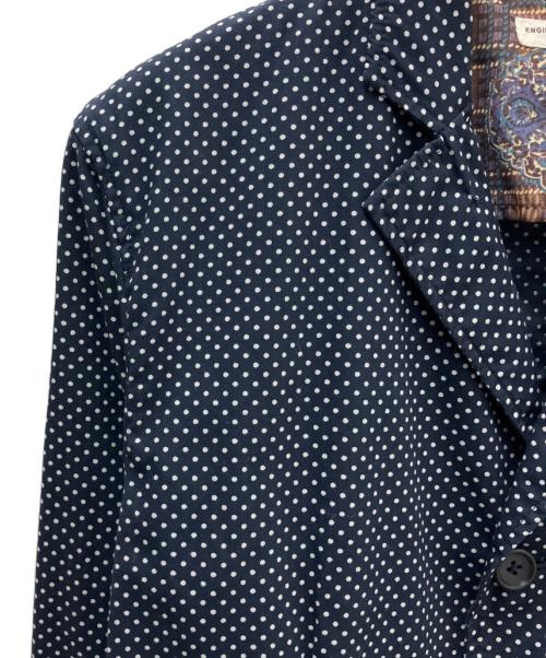 Engineered Garments（エンジニアドガーメンツ）Engineered Garments (エンジニアドガーメンツ) ドット柄ジャケット ネイビー×ホワイト サイズ:XSの古着・服飾アイテム