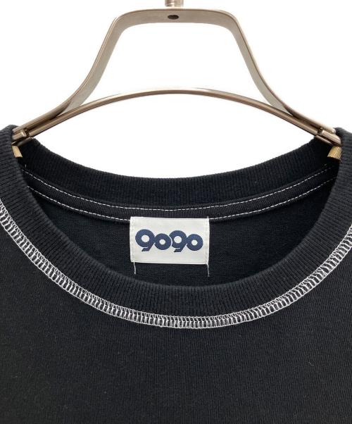9090（9090）9090 (9090) N9 Stitched Tee ブラック×ホワイト サイズ:Ｍの古着・服飾アイテム