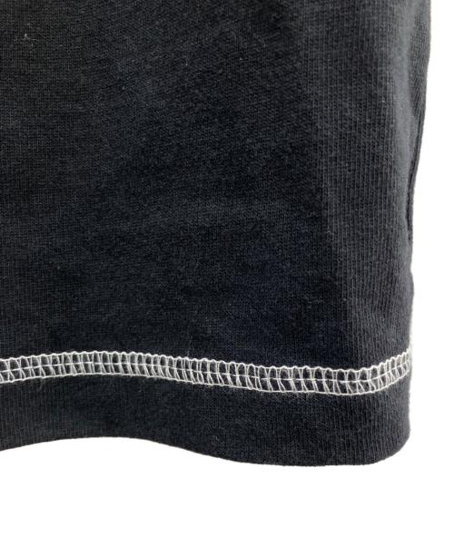 9090（9090）9090 (9090) N9 Stitched Tee ブラック×ホワイト サイズ:Ｍの古着・服飾アイテム