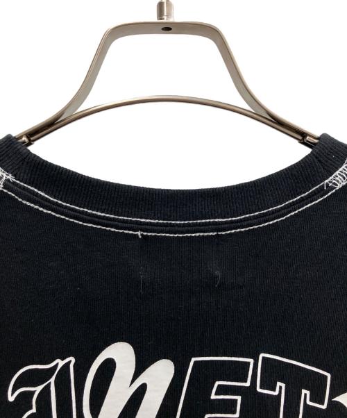 9090（9090）9090 (9090) N9 Stitched Tee ブラック×ホワイト サイズ:Ｍの古着・服飾アイテム