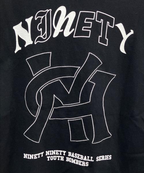9090（9090）9090 (9090) N9 Stitched Tee ブラック×ホワイト サイズ:Ｍの古着・服飾アイテム