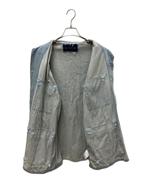 ai no de（アイノデ）ai no de (アイノデ) デニムカバーオール ブルー サイズ:Ｍの古着・服飾アイテム