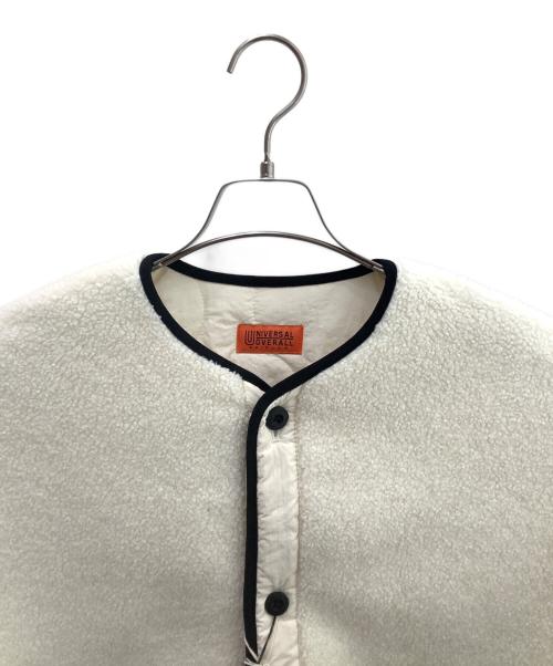 UNIVERSAL OVERALL（ユニバーサルオーバーオール）UNIVERSAL OVERALL (ユニバーサルオーバーオール) BARNYARDSTORM (バンヤードストーム) 別注リバーシブルボアジャケット オフホワイト サイズ:Ｓ 未使用品の古着・服飾アイテム