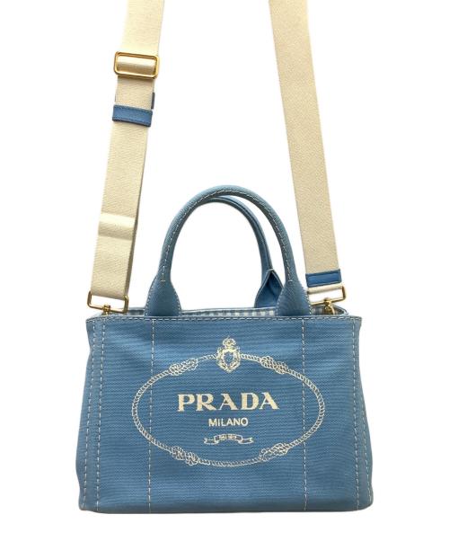 PRADA（プラダ）PRADA (プラダ) CANAPA ブルーの古着・服飾アイテム