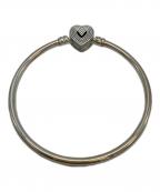 PANDORAパンドラ）の古着「ハートモチーフバングル」｜シルバーカラー