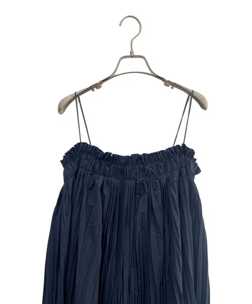 ETRE（エトレ）ETRE (エトレ) ノースリーブ・キャミソールワンピース ネイビー サイズ:FREEの古着・服飾アイテム