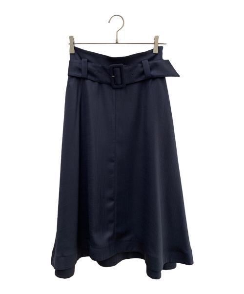 Mila Owen（ミラオーウェン）Mila Owen (ミラオーウェン) 太ベルト付きマキシSK ネイビー サイズ:SIZE 1の古着・服飾アイテム