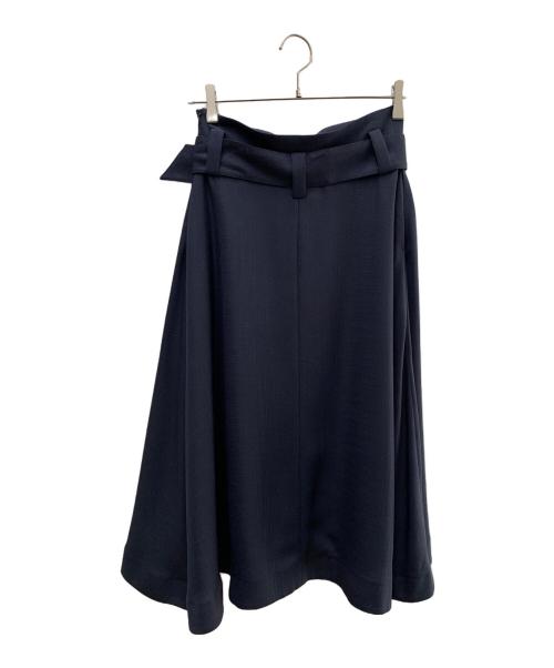 Mila Owen（ミラオーウェン）Mila Owen (ミラオーウェン) 太ベルト付きマキシSK ネイビー サイズ:SIZE 1の古着・服飾アイテム