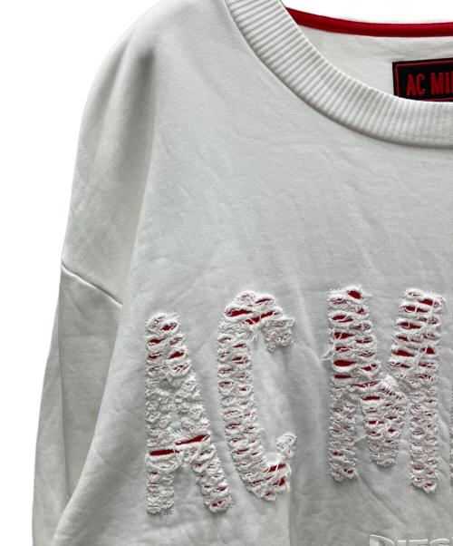 DIESEL（ディーゼル）DIESEL (ディーゼル) A.C.Milan (エーシーミラン) クルーネックスウェット ホワイト×レッド サイズ:不明の古着・服飾アイテム