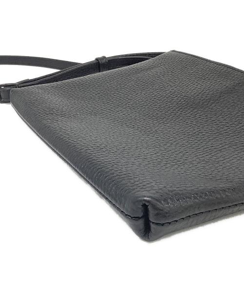 Hush Tug（ハッシュタグ）Hush Tug (ハッシュタグ) レザーサコッシュ ブラックの古着・服飾アイテム