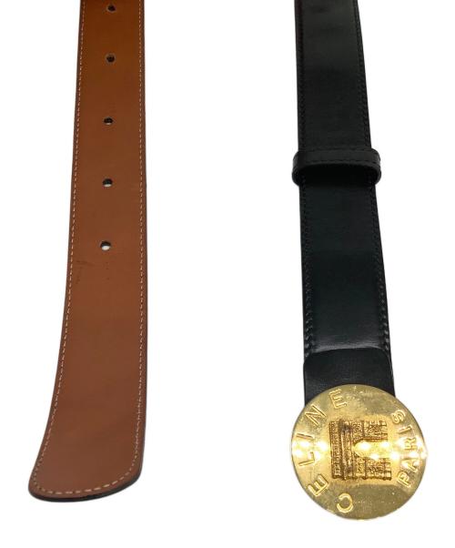 CELINE（セリーヌ）CELINE (セリーヌ) レザーベルト ブラックの古着・服飾アイテム