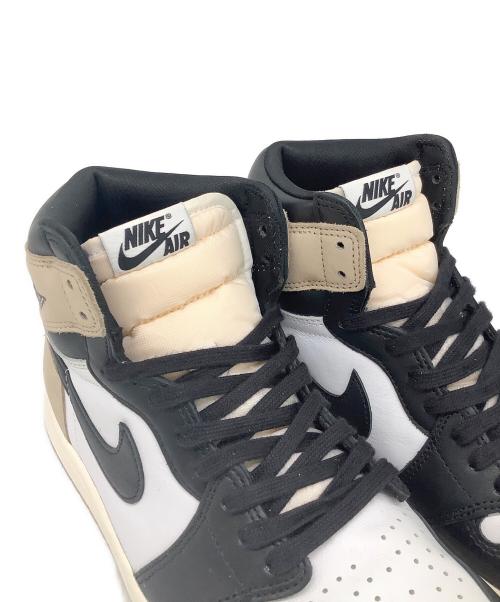 NIKE（ナイキ）NIKE (ナイキ) Air Jordan 1 Retro High OG ベージュ×ブラック×ホワイト サイズ:27.5cmの古着・服飾アイテム