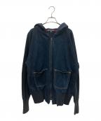 HIDEHIKO YAMANE×EVISUヒデヒコ ヤマネ×エヴィス）の古着「ジップパーカー」｜インディゴ