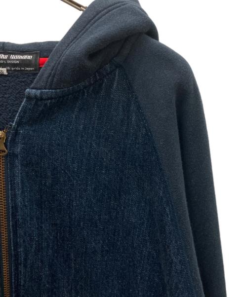 HIDEHIKO YAMANE（ヒデヒコ ヤマネ）HIDEHIKO YAMANE (ヒデヒコ ヤマネ) EVISU (エヴィス) ジップパーカー インディゴ サイズ:42の古着・服飾アイテム