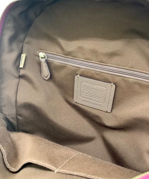 COACH（コーチ）COACH (コーチ) リュック シグネチャー ブラウン×ピンクの古着・服飾アイテム
