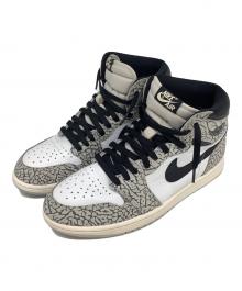NIKE（ナイキ）の古着「Air JORDAN 1 High OG White Cement」｜グレー×ブラック