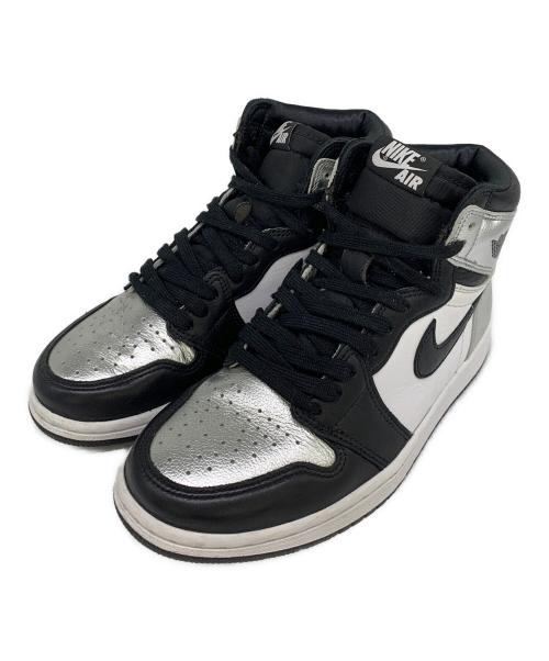 NIKE（ナイキ）NIKE (ナイキ) AIR JORDAN 1 HIGH OG SEAFOAM シルバー×ブラック サイズ:23.5の古着・服飾アイテム