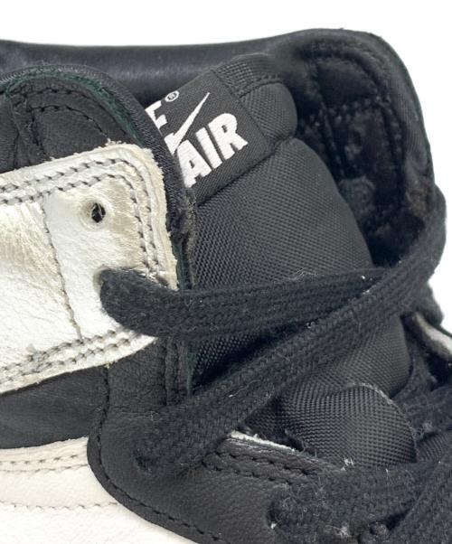 NIKE（ナイキ）NIKE (ナイキ) AIR JORDAN 1 HIGH OG SEAFOAM シルバー×ブラック サイズ:23.5の古着・服飾アイテム