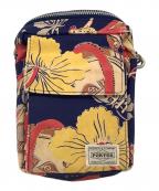 PORTER×BEAMSポーター×ビームス）の古着「ショルダーバッグ」｜ネイビー×イエロー