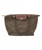 LONGCHAMPロンシャン）の古着「ルプリアージュS」｜カーキ