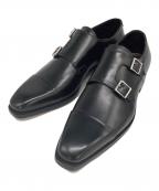 Santoniサントーニ）の古着「モンクストラップシューズ」｜ブラック