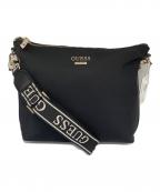 GUESSゲス）の古着「ナイロンショルダーバッグ NN9676014」｜ブラック×ゴールド