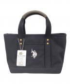U.S POLO ASSNユーエスポロアッスン）の古着「ハンドバッグ USPA-1862」｜ブラック×ホワイト
