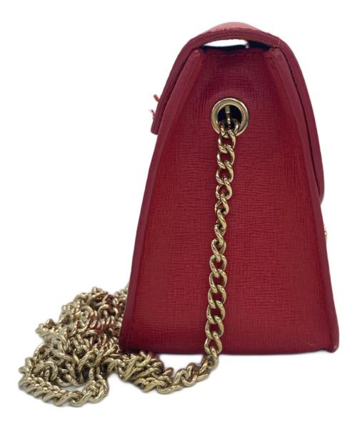 FURLA（フルラ）FURLA (フルラ) メトロポリスチェーンショルダーバッグ レッドの古着・服飾アイテム