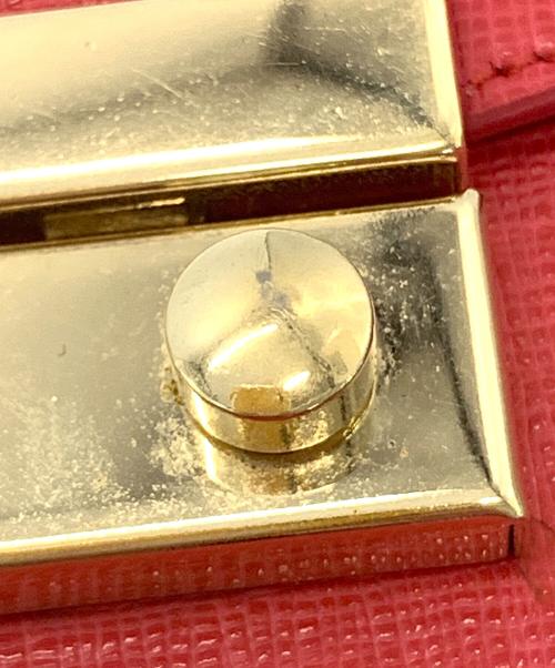 FURLA（フルラ）FURLA (フルラ) メトロポリスチェーンショルダーバッグ レッドの古着・服飾アイテム