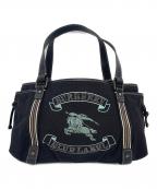 BURBERRY BLUE LABELバーバリーロンドンブルーレーベル）の古着「キャンバストートバッグ」｜ネイビー