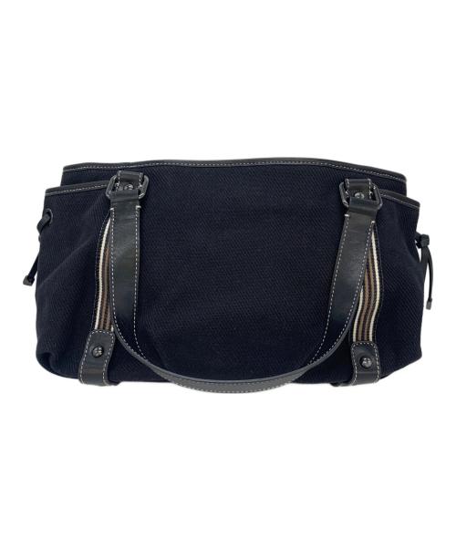 BURBERRY BLUE LABEL（バーバリーロンドンブルーレーベル）BURBERRY BLUE LABEL (バーバリーロンドンブルーレーベル) キャンバストートバッグ ネイビーの古着・服飾アイテム