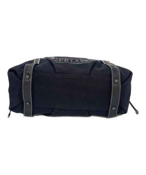 BURBERRY BLUE LABEL（バーバリーロンドンブルーレーベル）BURBERRY BLUE LABEL (バーバリーロンドンブルーレーベル) キャンバストートバッグ ネイビーの古着・服飾アイテム