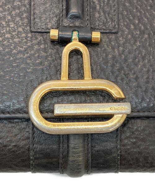 GUCCI（グッチ）GUCCI (グッチ) 3つ折り財布 ブラックの古着・服飾アイテム