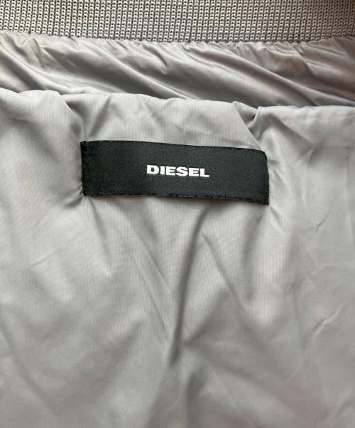 DIESEL（ディーゼル）DIESEL (ディーゼル) ダウンコート ライトグレー サイズ:XSの古着・服飾アイテム