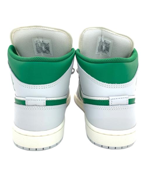 NIKE（ナイキ）NIKE (ナイキ) Air Jordan 1 Mid Summit ライトグレー×グリーン サイズ:25の古着・服飾アイテム