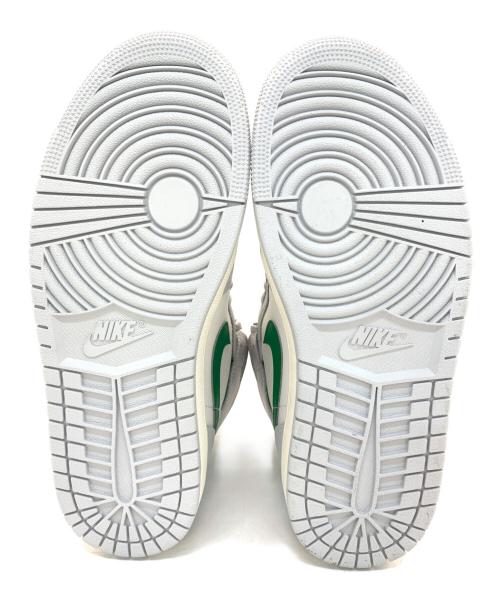 NIKE（ナイキ）NIKE (ナイキ) Air Jordan 1 Mid Summit ライトグレー×グリーン サイズ:25の古着・服飾アイテム