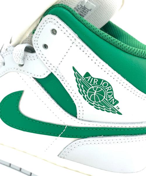 NIKE（ナイキ）NIKE (ナイキ) Air Jordan 1 Mid Summit ライトグレー×グリーン サイズ:25の古着・服飾アイテム