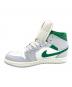 NIKE (ナイキ) Air Jordan 1 Mid Summit ライトグレー×グリーン サイズ:25：9000円