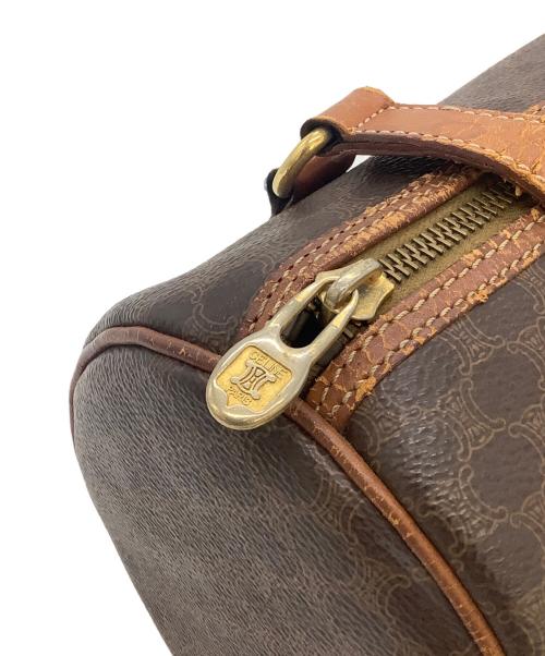 CELINE（セリーヌ）CELINE (セリーヌ) ミニボストンバッグ マカダム ブラウンの古着・服飾アイテム