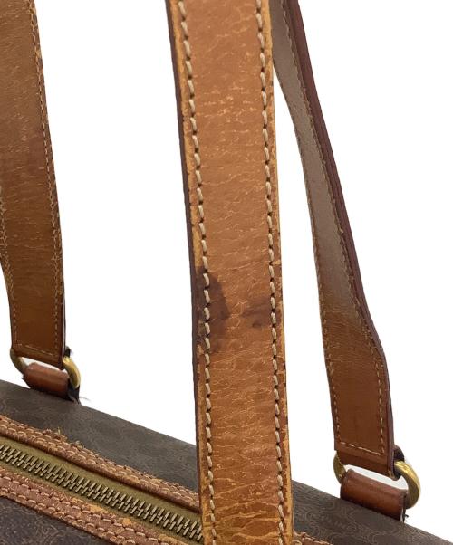 CELINE（セリーヌ）CELINE (セリーヌ) ミニボストンバッグ マカダム ブラウンの古着・服飾アイテム